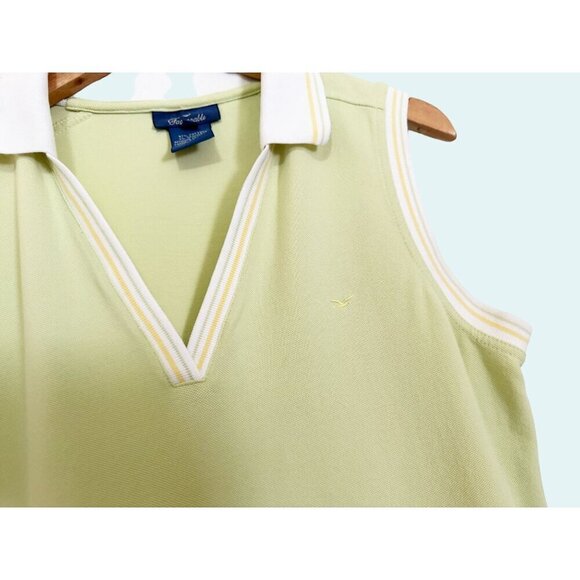 Vintage FACONNABLE 90s Y2K Tennis Preppy Long Dress Size Med - Picture 3 of 8